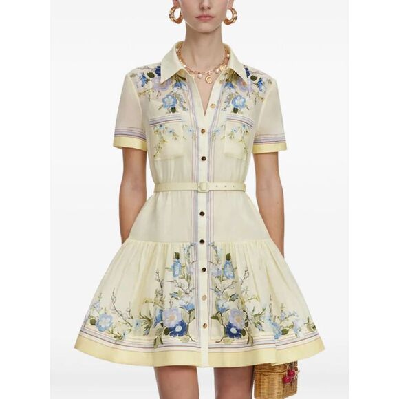 SELF-PORTRAIT Dresses & Skirts - Self-Portrait Yellow Dresses - Day Dresses Women